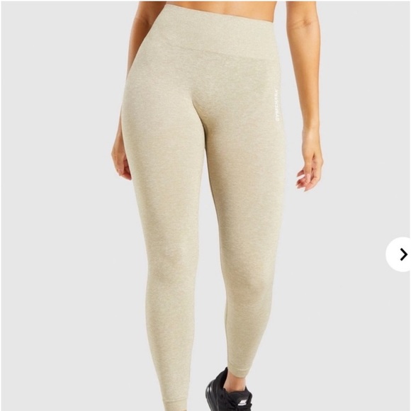 Gymshark Other - Gymshark Adapt Marl Seamless Leggings- Beige
